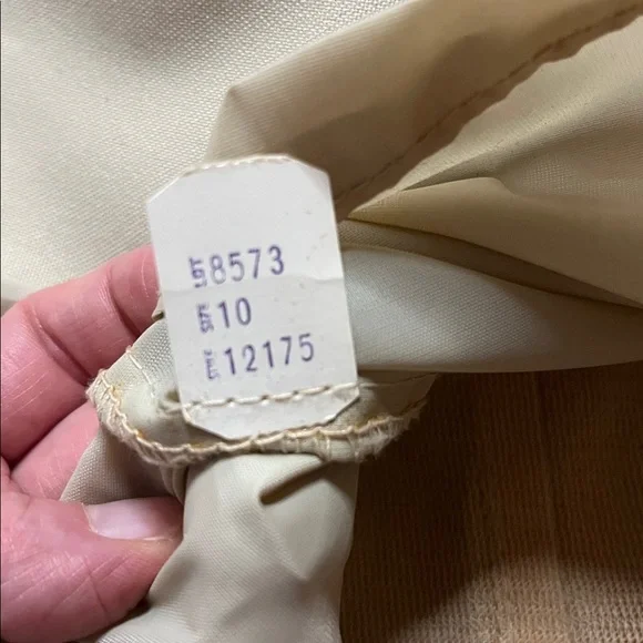 Vintage Bonders  Women’s Cream and Tan Trench Coat size 10 - Picture 8 of 9